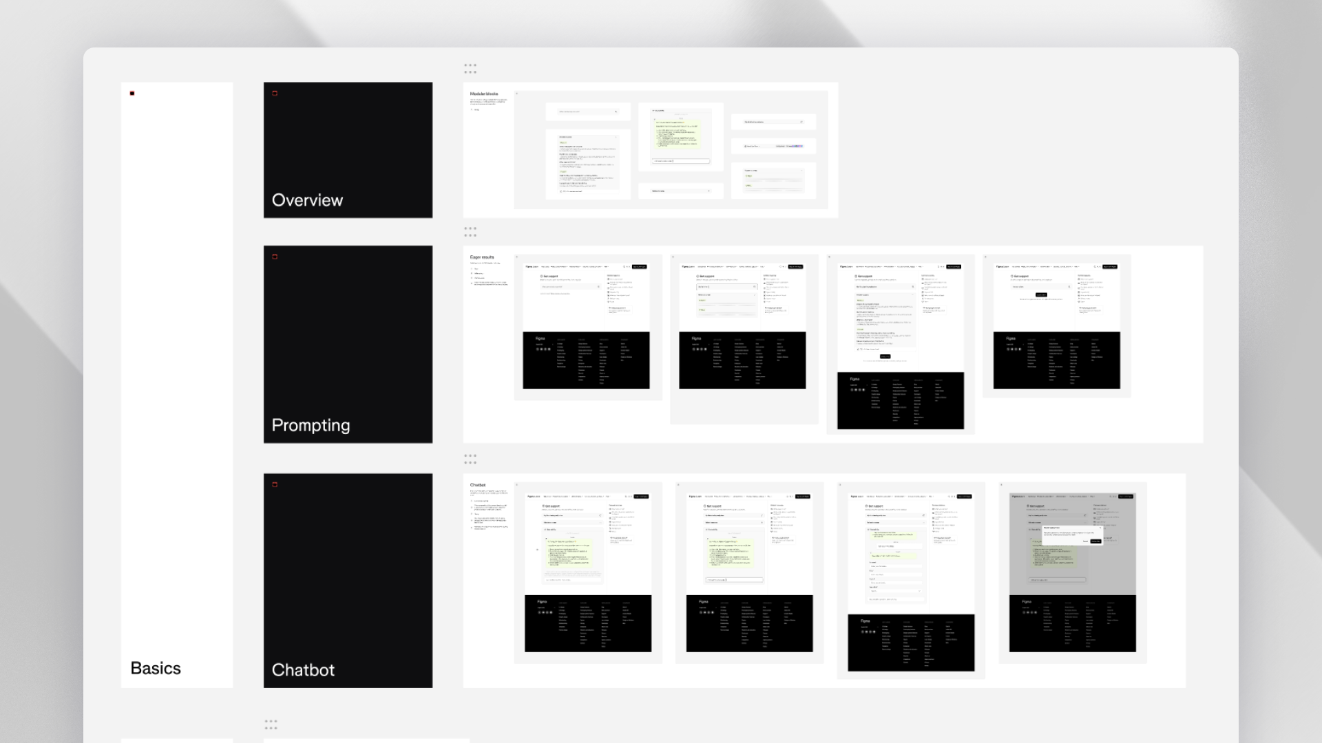 Example spec sheet from design file for Figma Learn